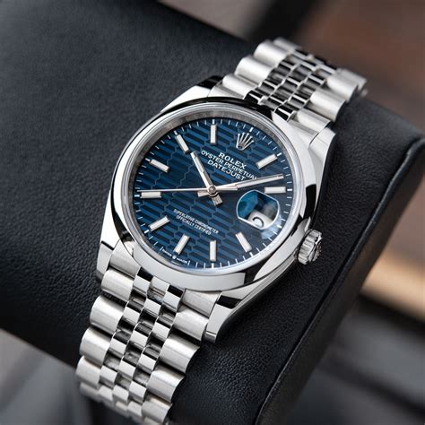 rolex datejust 36 blue dial.